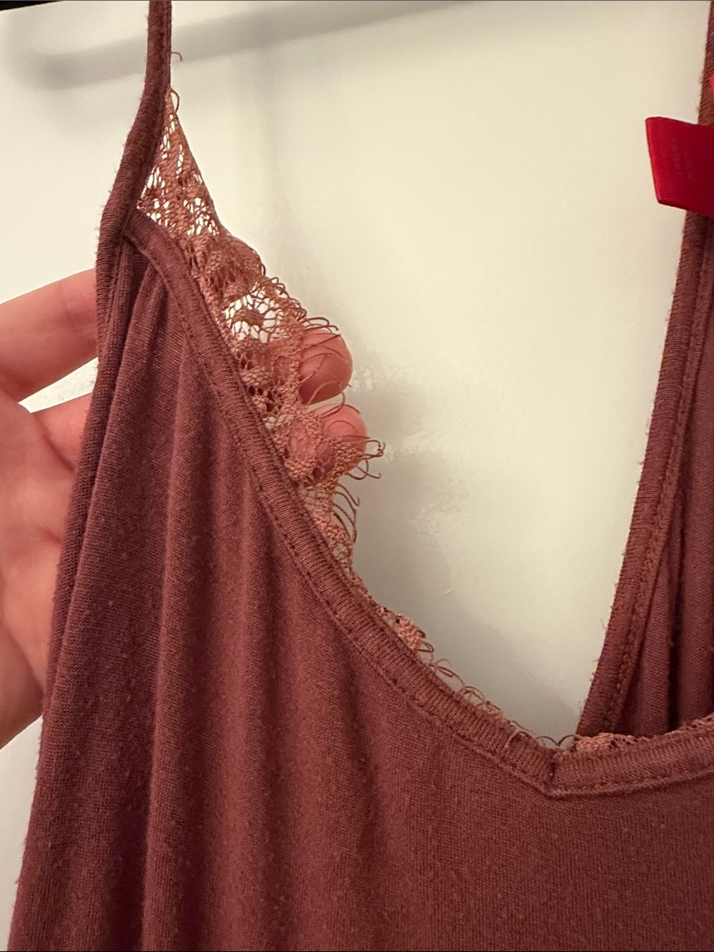 Daytrip Rust Lace Racerback Cami - Picture 2 of 4